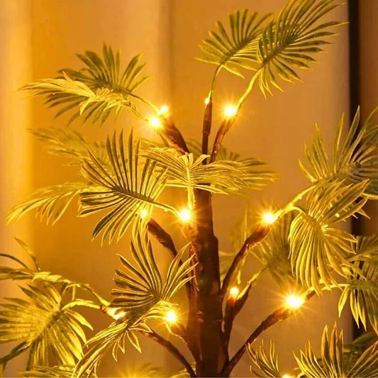 Kerst LED Palmbladverlichting – Warm Licht, Draadloos, 11x55cm, Duurzaam PVC voor Feestelijke Decoratie 1