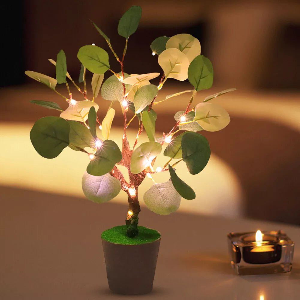 Kersttak LED Nachtlampje met Warm Licht en USB Aansluiting – 34 cm Hoog 2