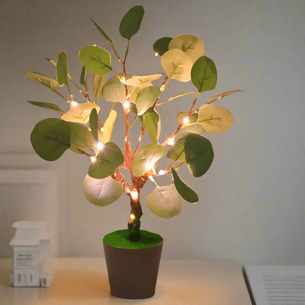 Kersttak LED Nachtlampje met Warm Licht en USB Aansluiting – 34 cm Hoog 3