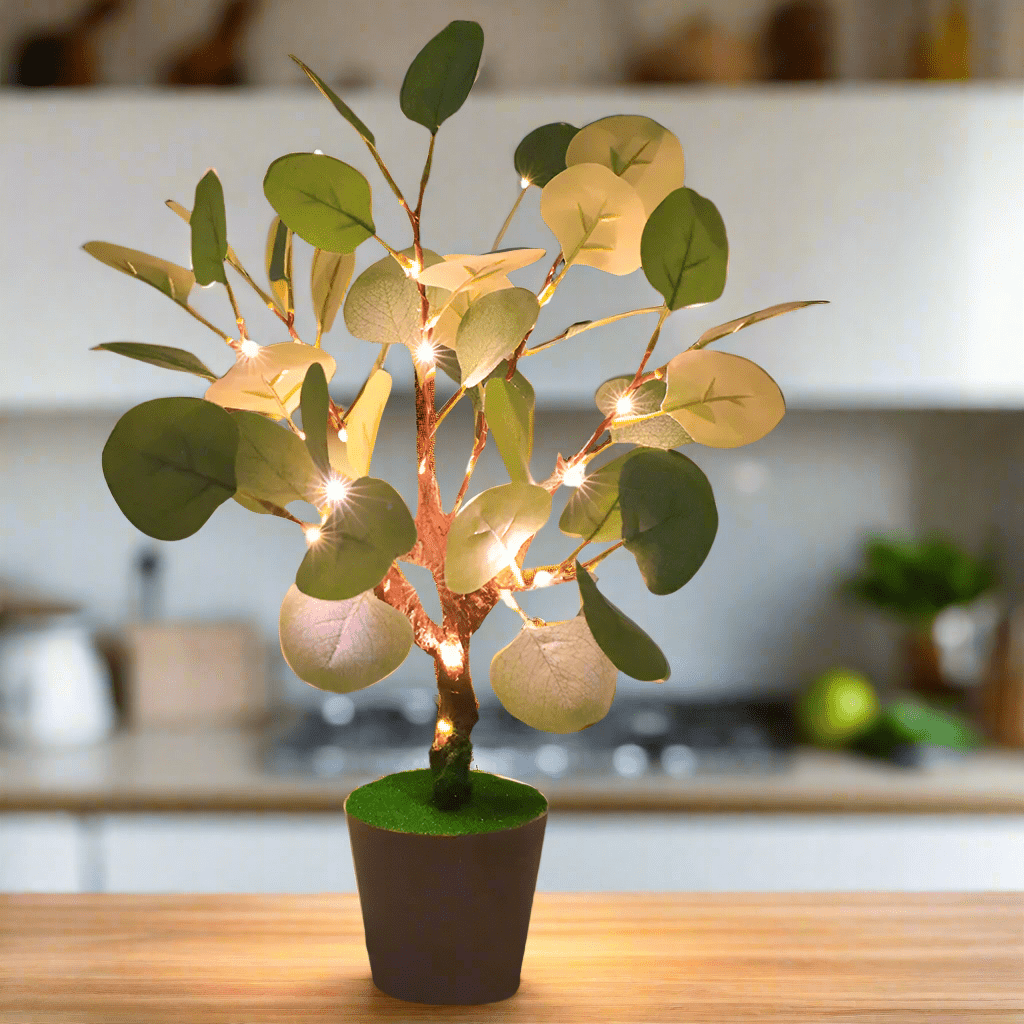 Kersttak LED Nachtlampje met Warm Licht en USB Aansluiting – 34 cm Hoog 4