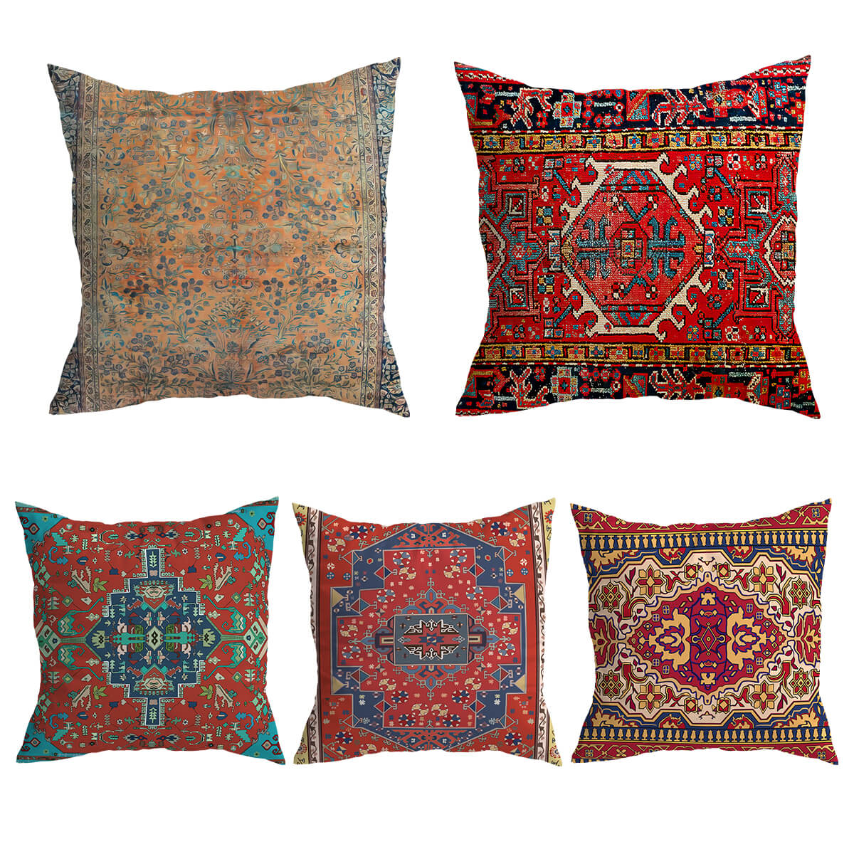 Kilim Kussenhoes 45x45 cm van Kort Pluche – Uniek Patroon voor Stijlvol Interieur 0