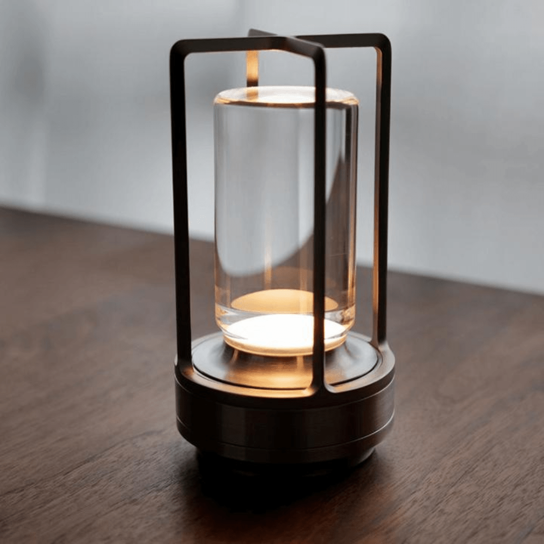 Kristallen Tuinlantaarn met Dimbare LED en USB Oplaadfunctie – Luxe Buitenlantaarn voor Sfeervolle Verlichting 0