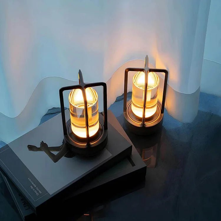 Kristallen Tuinlantaarn met Dimbare LED en USB Oplaadfunctie – Luxe Buitenlantaarn voor Sfeervolle Verlichting 2