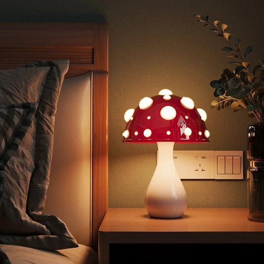 LED Tafellamp Amanita met Dimbare Warm Witte Verlichting – Bedraad en Draadloos 1