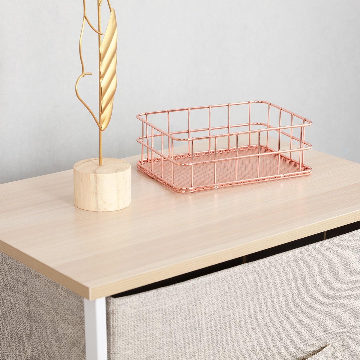 Ladekast met 4 Laden voor Slaapkamer en Woonkamer - Beige Opbergkast 45 x 30 x 94 cm 1