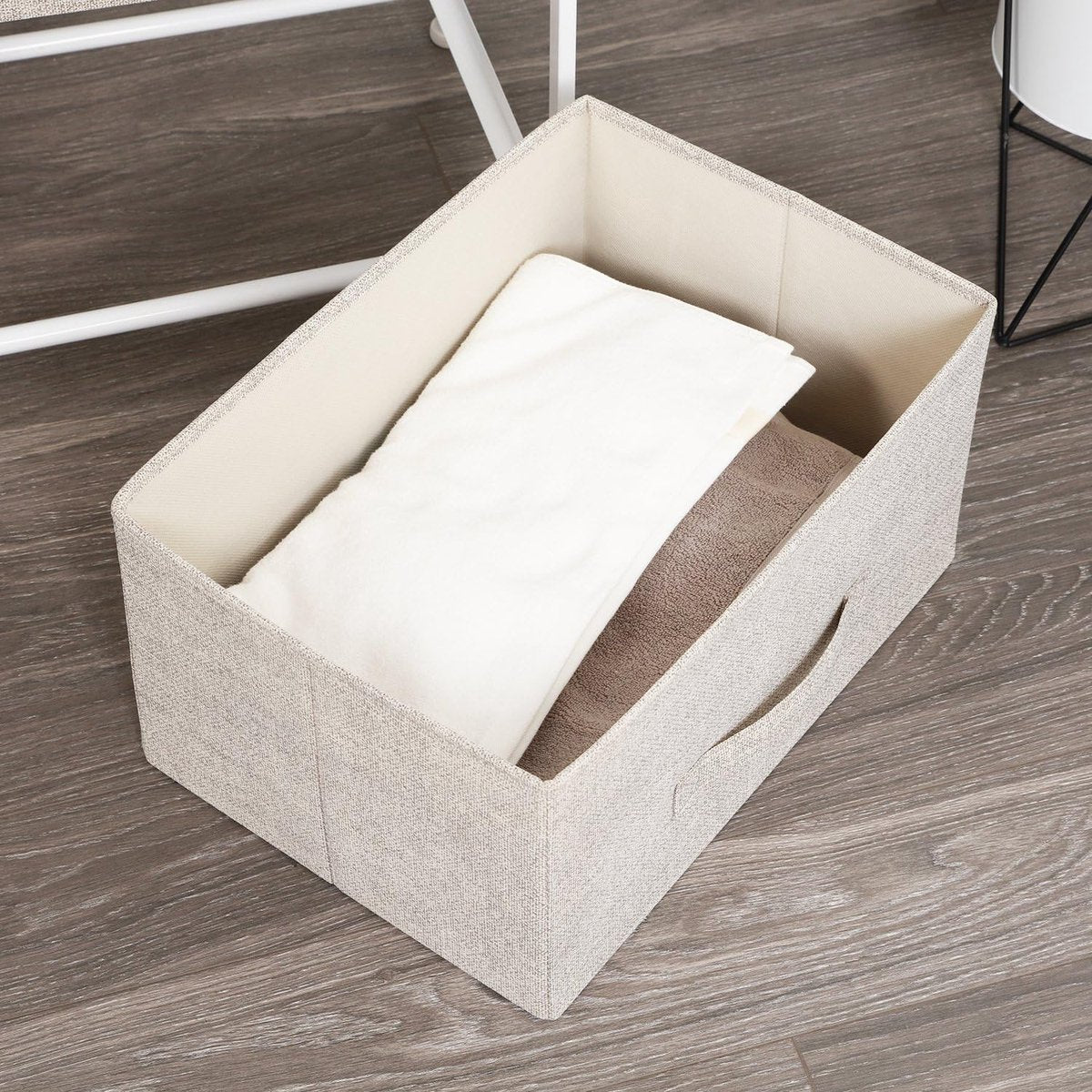 Ladekast met 4 Laden voor Slaapkamer en Woonkamer - Beige Opbergkast 45 x 30 x 94 cm 6