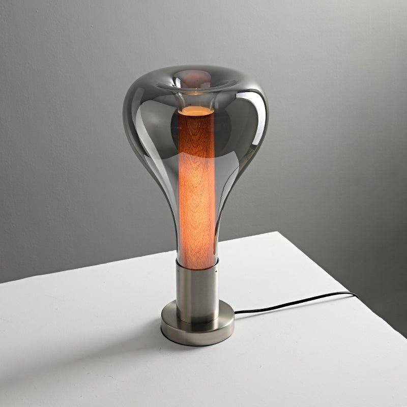 Lava Art Tafellamp met LED Verlichting – Creatief Glasontwerp voor Sfeervolle Interieurverlichting, Ø 22 cm, Hoogte 40 cm 4