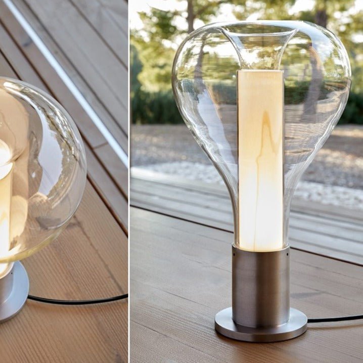 Lava Art Tafellamp met LED Verlichting – Creatief Glasontwerp voor Sfeervolle Interieurverlichting, Ø 22 cm, Hoogte 40 cm 8