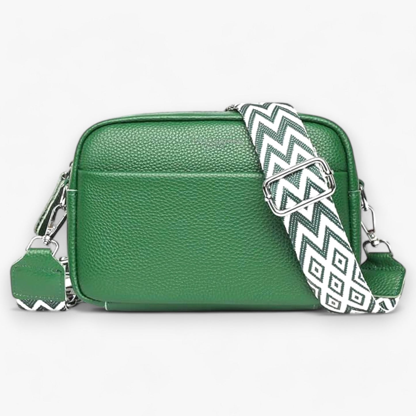 Leren Schoudertas Dames – Elegante Zwarte Crossbody Tas met Rits voor Dagelijks Gebruik 3