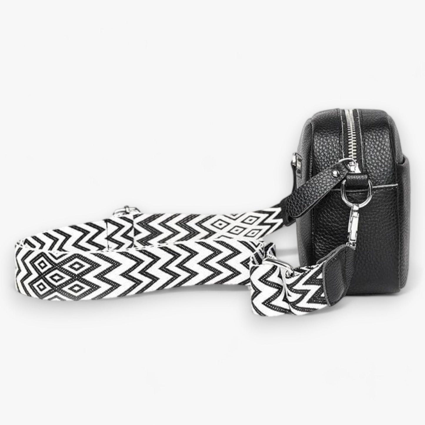 Leren Schoudertas Dames – Elegante Zwarte Crossbody Tas met Rits voor Dagelijks Gebruik 7