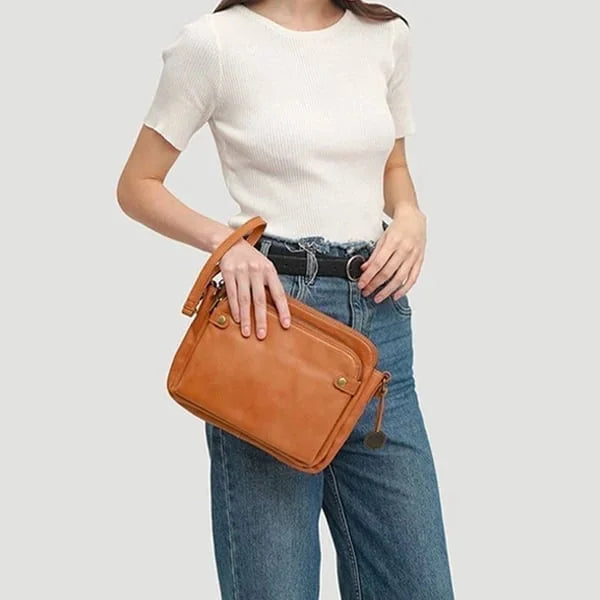 Leren Schoudertas Dames met Verstelbare Riem en Ruime Opslag - Zwarte Crossbody Tas voor Stijl en Functionaliteit 3