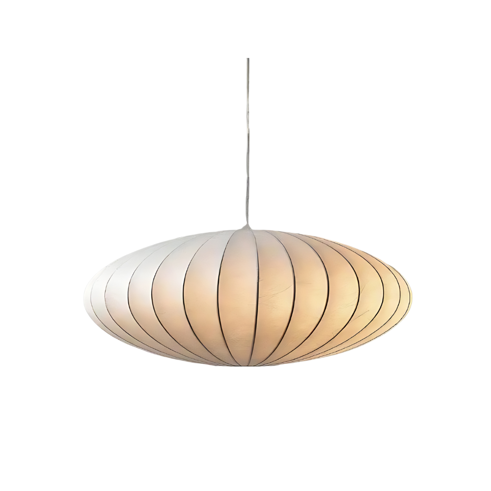 Luxe Japandi Hanglamp voor Eettafel – Elegante Zijden Lamp voor Woonkamer en Slaapkamer 0