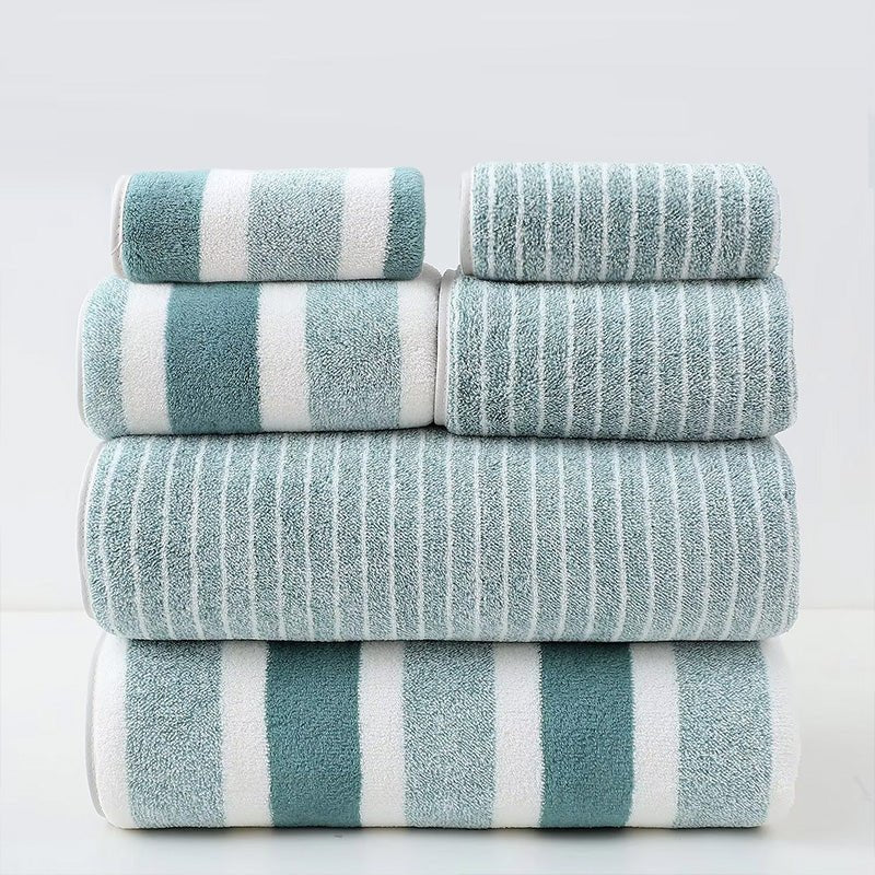 Luxe Koraal Badhanddoek Set – Ultra-Zacht en Snel Droog, 8-Delige Set voor Optimaal Comfort 6