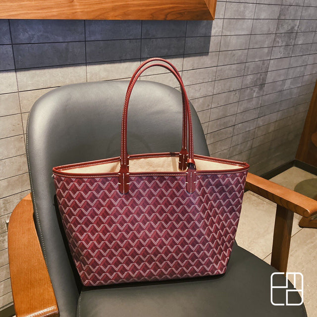 Luxe Monogram Schoudertas Dames - Verstelbare Schouderband, Hoogwaardige Kunstleer, Veelzijdig en Elegant 5