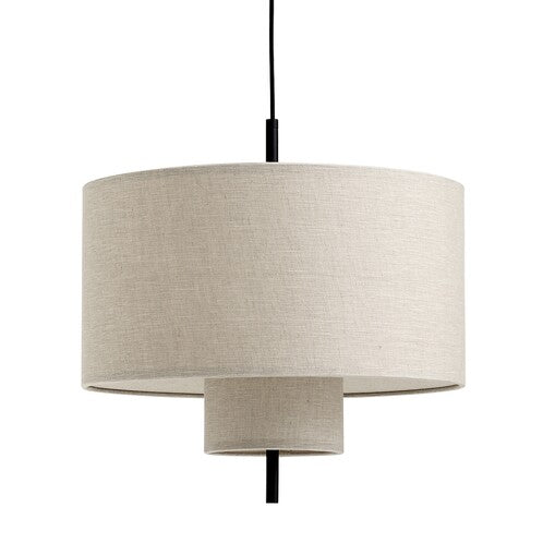 Margin Hanglamp Beige Textielkap – Stijlvolle Eetkamer of Woonkamer Lamp voor Gezellige Ruimtes 2
