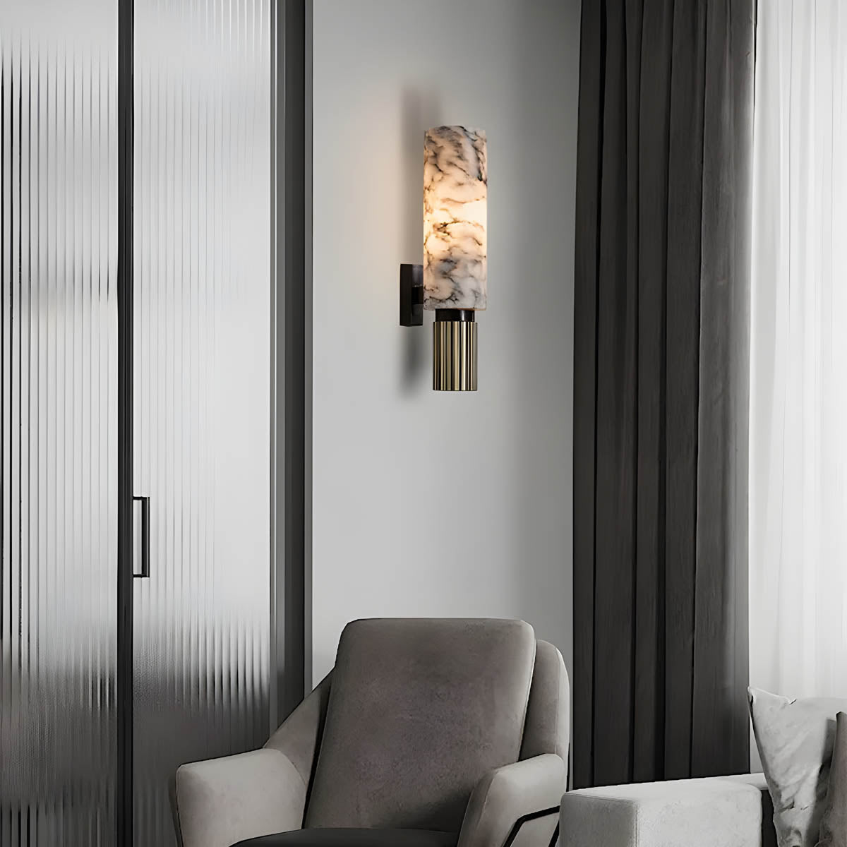 Marmeren Wandlamp met LED Verlichting – Luxe Wandverlichting voor Elegante Ruimtes 5