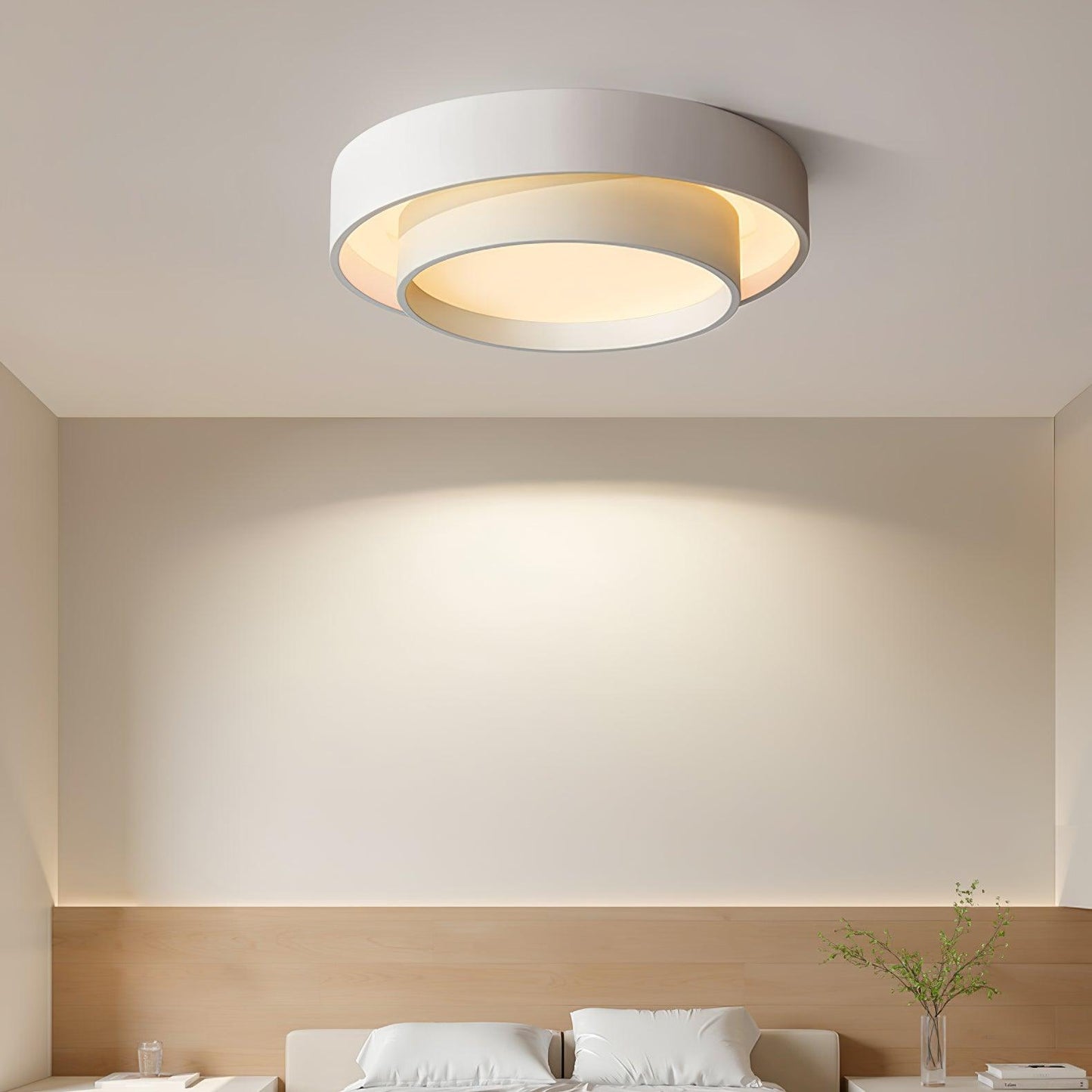 Moderne Plafondlamp met Geïntegreerde LED voor Slaapkamer – Verkrijgbaar in 40cm, 50cm en 60cm