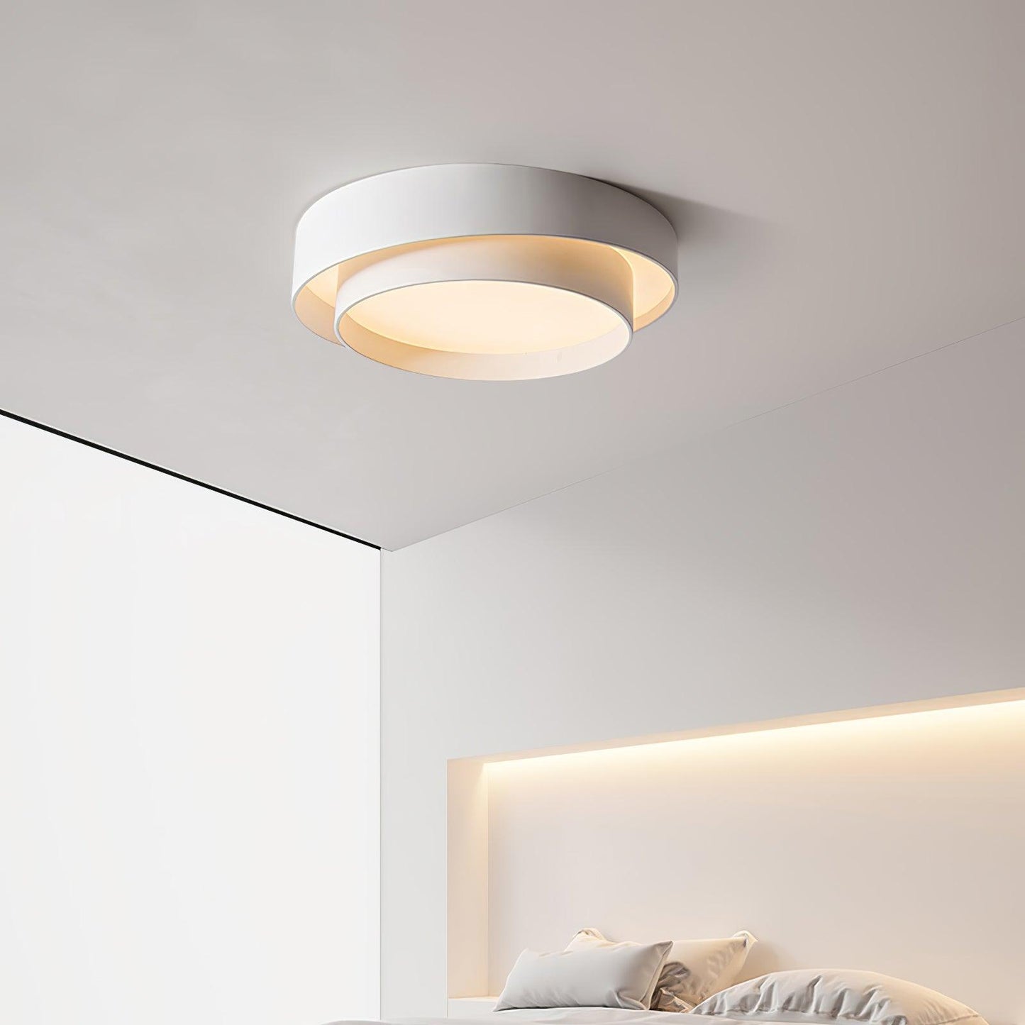Moderne Plafondlamp met Geïntegreerde LED voor Slaapkamer – Verkrijgbaar in 40cm, 50cm en 60cm