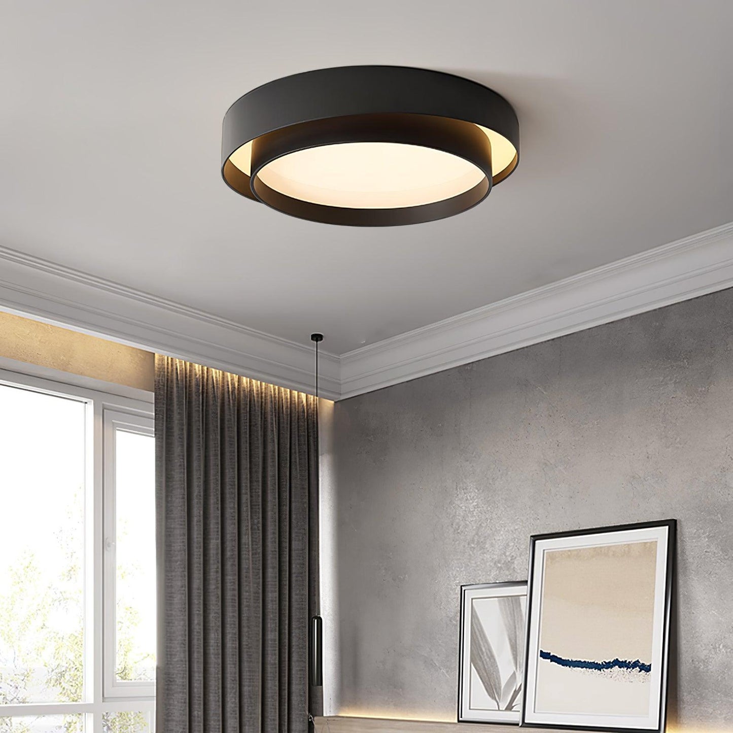 Moderne Plafondlamp met Geïntegreerde LED voor Slaapkamer – Verkrijgbaar in 40cm, 50cm en 60cm