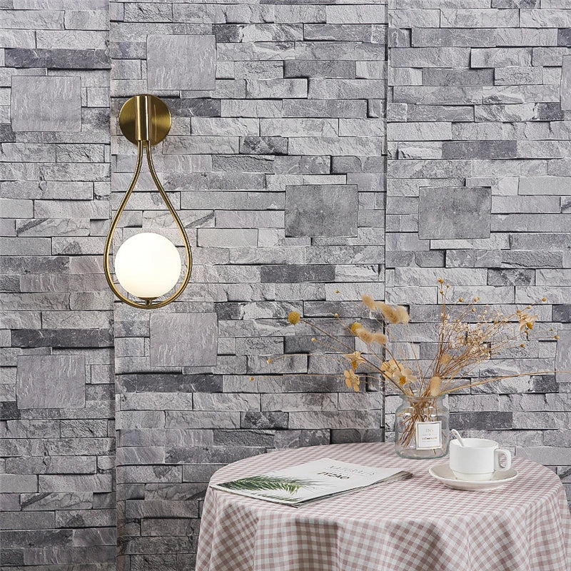 Metalen Glazen Bol LED Wandlamp – Modern Design met Warm Witte Verlichting 4
