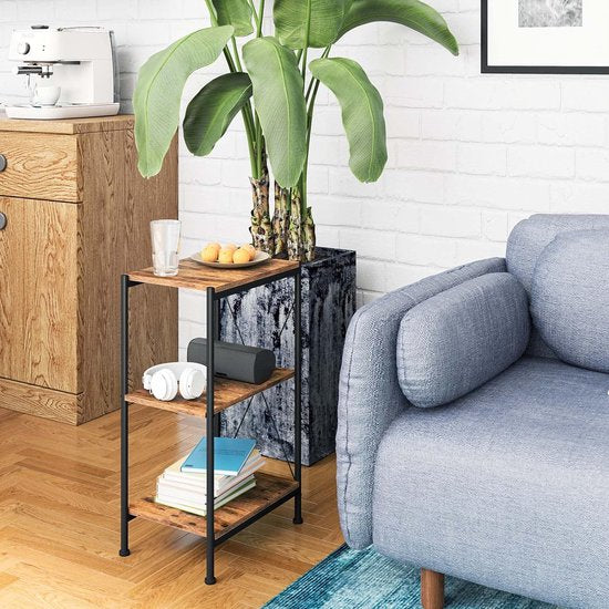 Metalen Opbergrek met 3 Planken - Multifunctioneel Staand Rek voor Keuken, Badkamer en Woonkamer - Zwart 30x44x76,8 cm 5