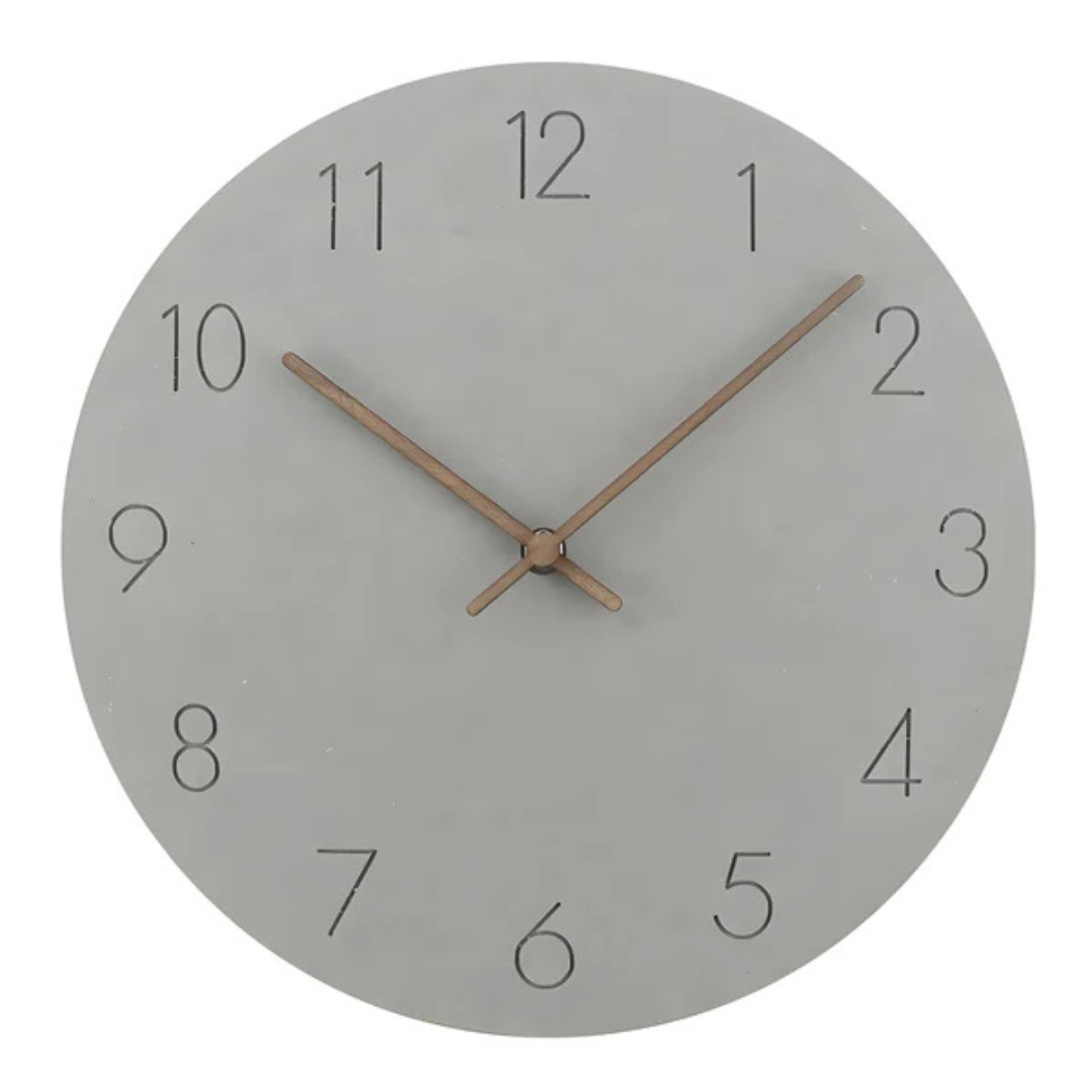 Minimalistische Grote Wandklok van Hout met Stil Uurwerk – Diameter 29 cm voor Modern Interieur 0
