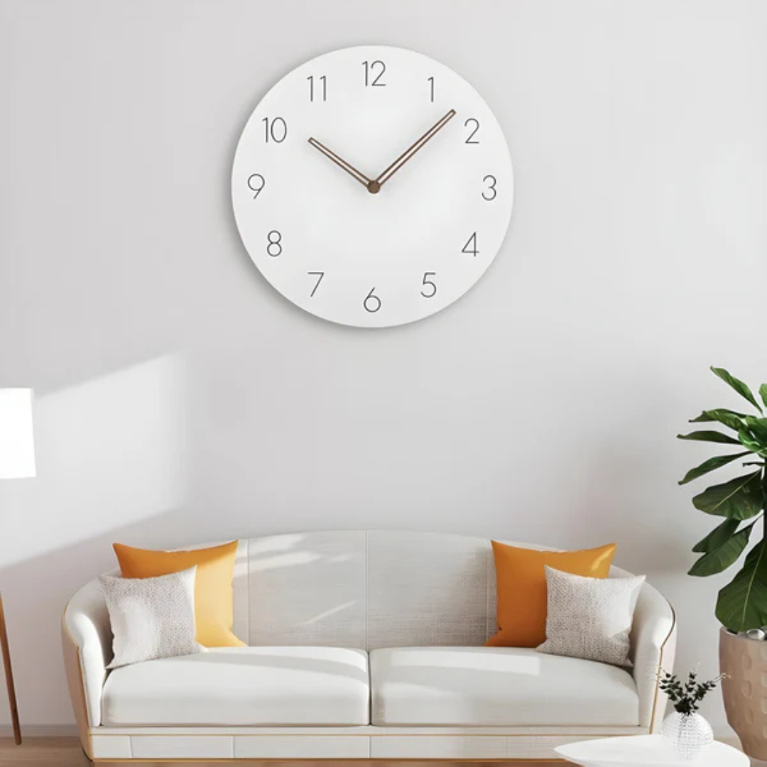 Minimalistische Grote Wandklok van Hout met Stil Uurwerk – Diameter 29 cm voor Modern Interieur 3
