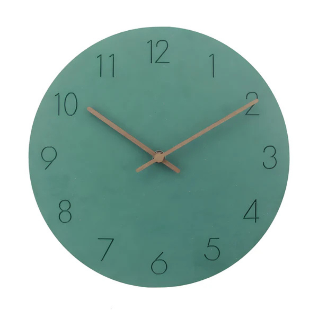 Minimalistische Grote Wandklok van Hout met Stil Uurwerk – Diameter 29 cm voor Modern Interieur 4