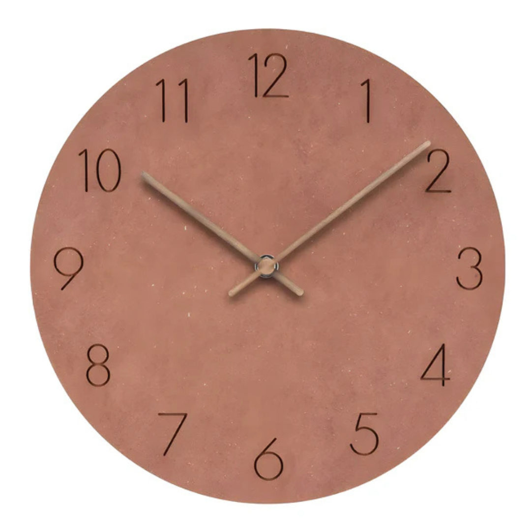 Minimalistische Grote Wandklok van Hout met Stil Uurwerk – Diameter 29 cm voor Modern Interieur 5