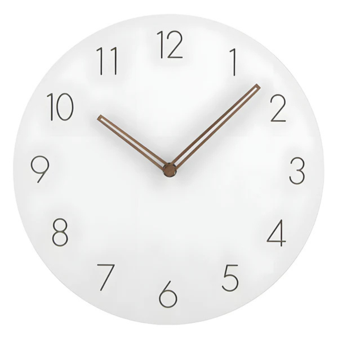 Minimalistische Grote Wandklok van Hout met Stil Uurwerk – Diameter 29 cm voor Modern Interieur 6