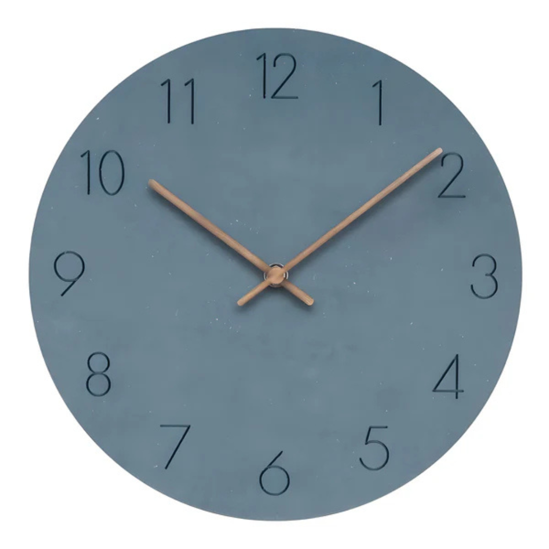 Minimalistische Grote Wandklok van Hout met Stil Uurwerk – Diameter 29 cm voor Modern Interieur 7
