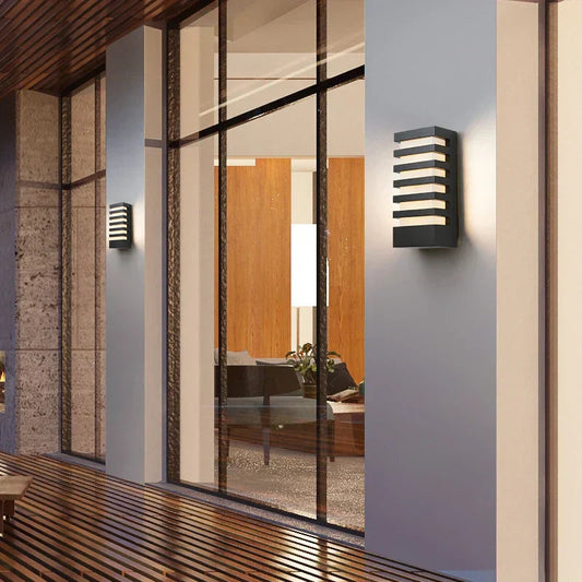 Minimalistische LED-Wandlamp Buiten IP65 Waterdicht 12W Warmwit Licht Aluminium 12x6,5 cm 1