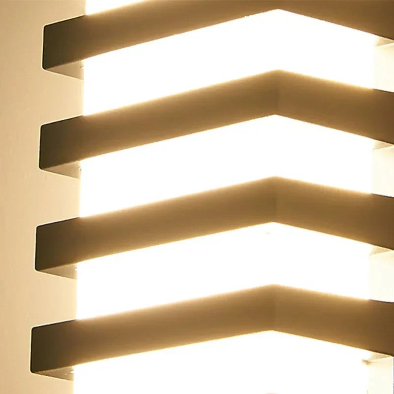 Minimalistische LED-Wandlamp Buiten IP65 Waterdicht 12W Warmwit Licht Aluminium 12x6,5 cm 7