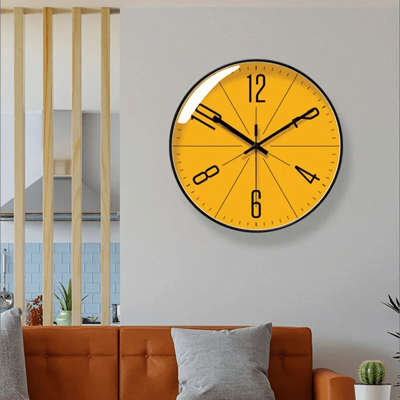Minimalistische Wandklok met Zwart-Witte Afwerking – Stil en Duurzaam Ontwerp voor Moderne Interieurs 3