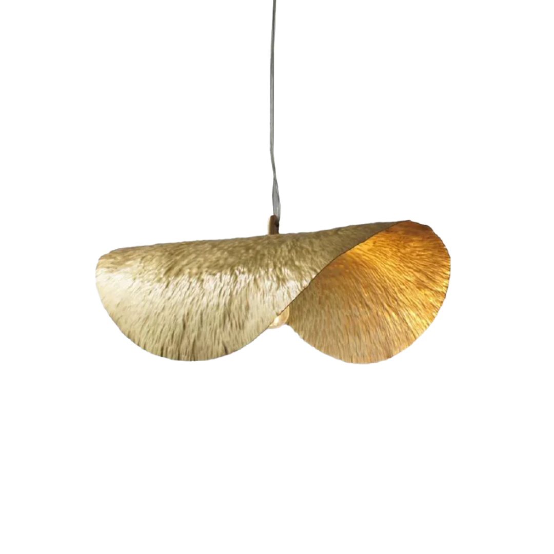 Moderne Hanglamp Agathe in Goudkleurig Koper – Gehamerd Ontwerp voor Eettafel, Woonkamer en Slaapkamer 1