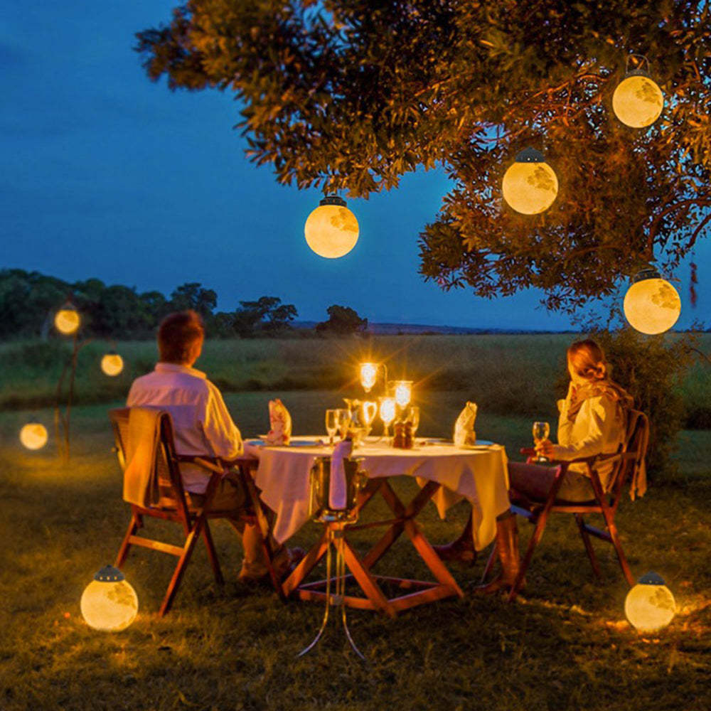 Moderne LED Buitenlamp in Goud Metaal en Hars – Zonne-energie Hanglamp voor Tuin 8