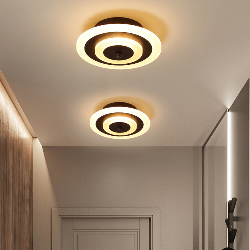 Moderne LED Plafondlamp in Ronde en Vierkante Vorm – Duurzaam Acryl met Energiezuinige Verlichting voor Slaapkamer en Gang 4