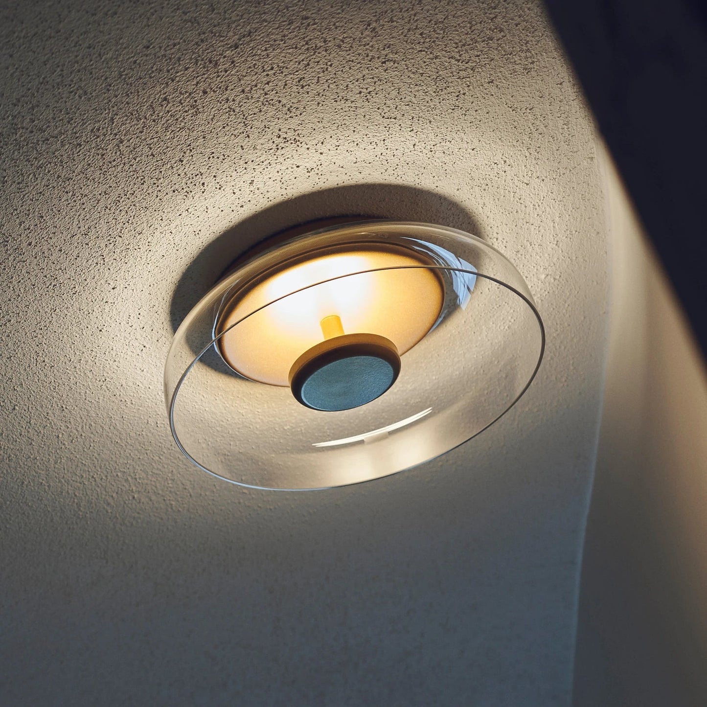 Moderne LED Plafondlamp met Glazen Kap in Rookgrijs of Amber – Sfeervolle Plafonnière voor Slaapkamer en Hal 4
