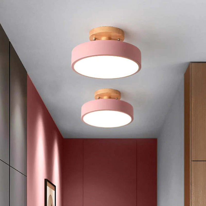 Moderne LED Plafondlamp van Hout en Acryl voor Slaapkamer, Eetkamer en Woonkamer – Energiezuinig en Stijlvol Plafonniere 3