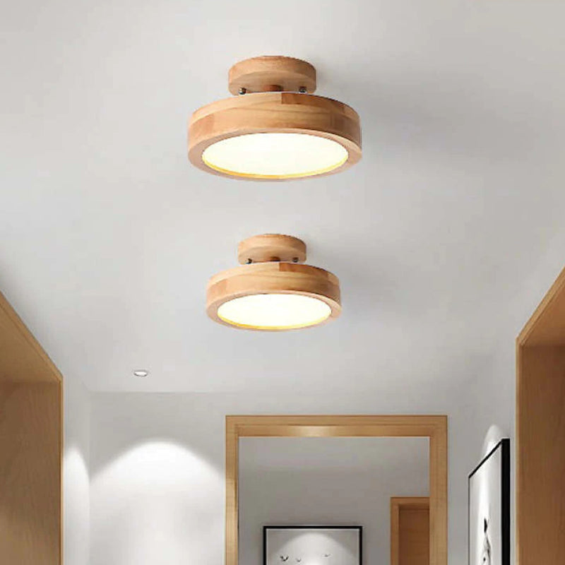 Moderne LED Plafondlamp van Hout en Acryl voor Slaapkamer, Eetkamer en Woonkamer – Energiezuinig en Stijlvol Plafonniere 4