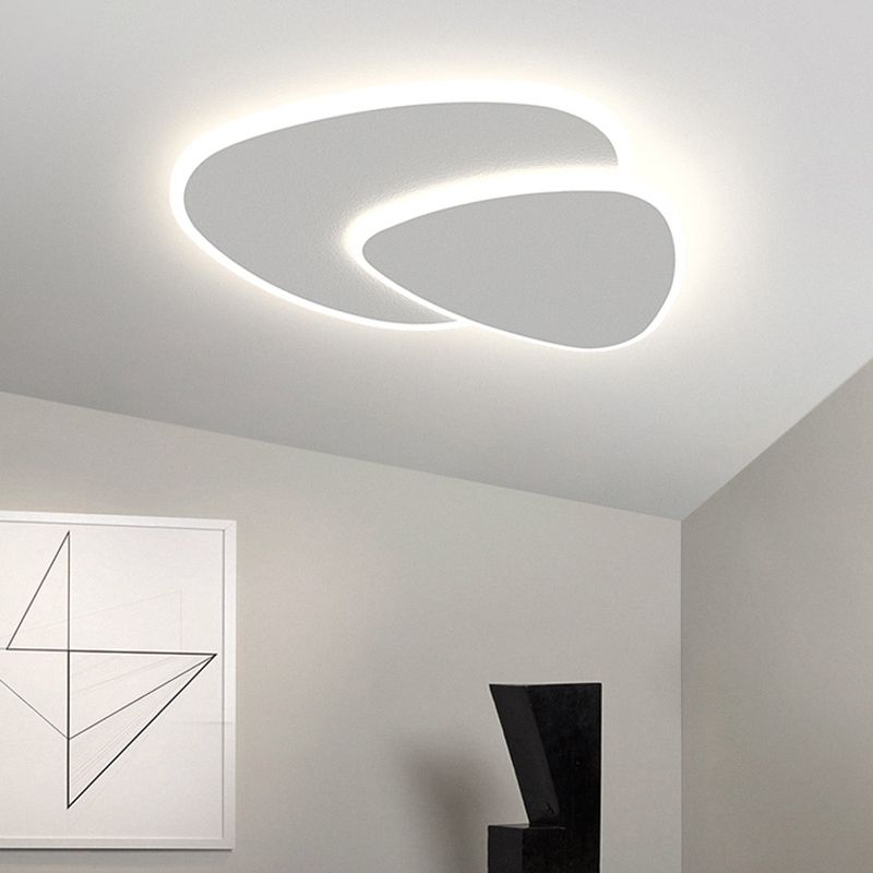 Moderne LED Plafondlamp van Metaal en Acryl in Wit voor Slaapkamer en Woonkamer 4
