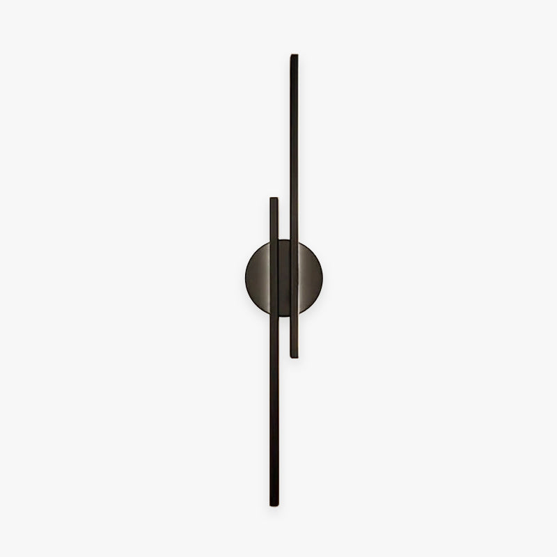 Moderne LED Wandlamp Alana - Dubbele Lijnen, Zwart/Wit, Metaal voor Slaapkamer en Woonkamer 1