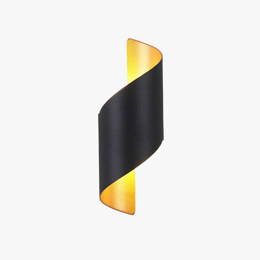 Moderne LED Wandlamp met Spiraalontwerp – Wit/Zwart Metaal voor Binnengebruik 1
