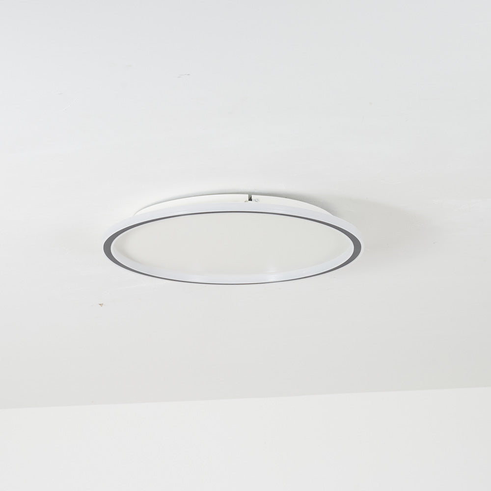 Moderne Ronde LED Plafondlamp in Zwart/Wit van Metaal en Acryl – 45 cm 5