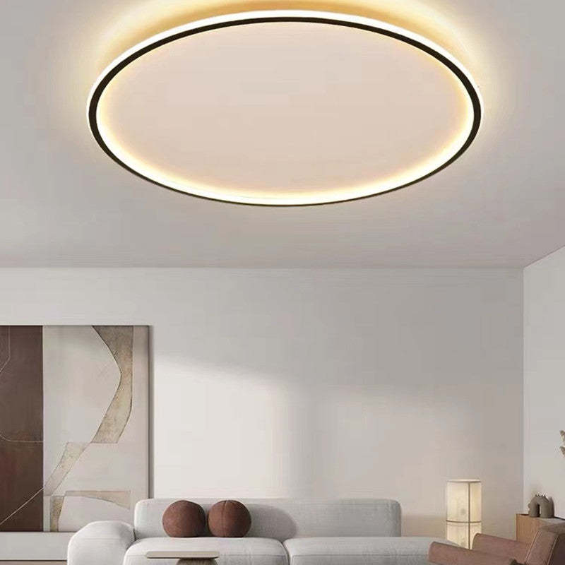 Moderne Ronde LED Plafondlamp in Zwart/Wit van Metaal en Acryl – 45 cm 7