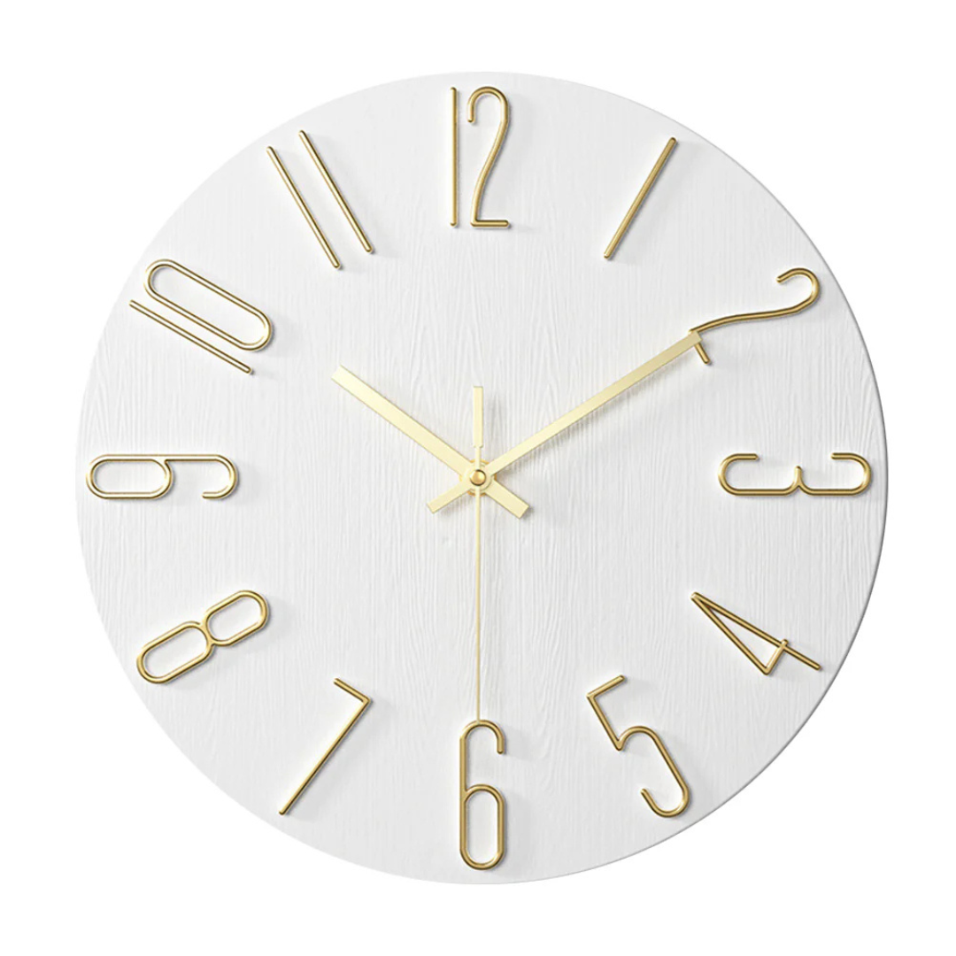 Moderne Wandklok 30 cm – Minimalistisch Design met Stille Quartz Beweging voor Luxe Woonkamer 4