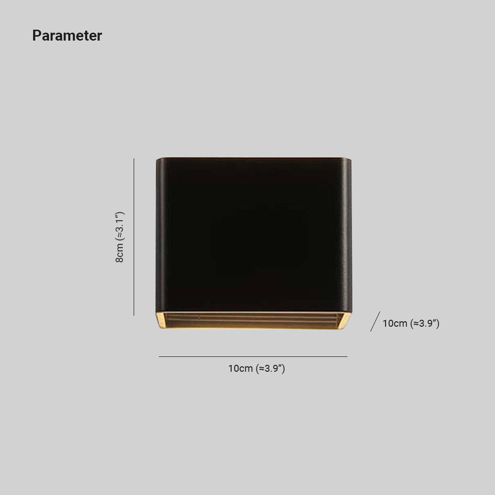 Moderne Wandlamp Zwart - Vierkante Muurlamp voor Elegante Verlichting in Compact Ontwerp, Geschikt voor Binnengebruik 4