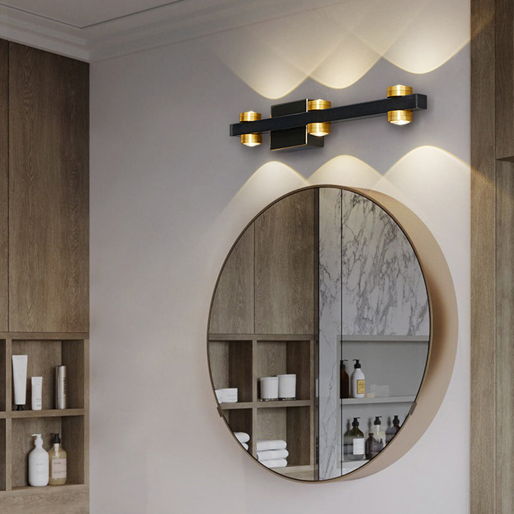 Moderne Wandlamp Zwart en Goud voor Binnen - Elegante Muurlamp voor Badkamer en Woonkamer 5