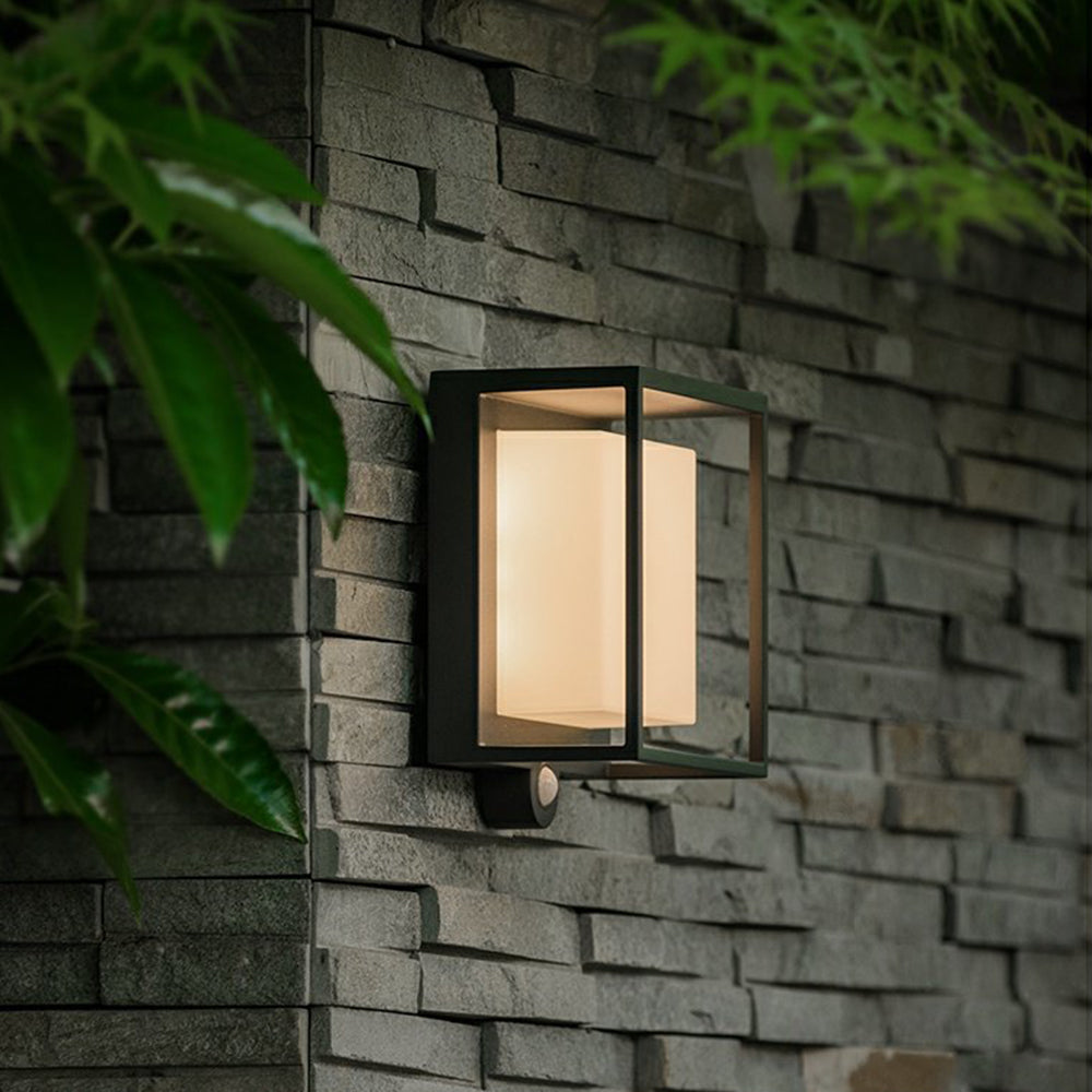 Moderne Waterdichte Zonne-energie Wandlamp met Sensor – IP65 Acryl Buitenverlichting 3