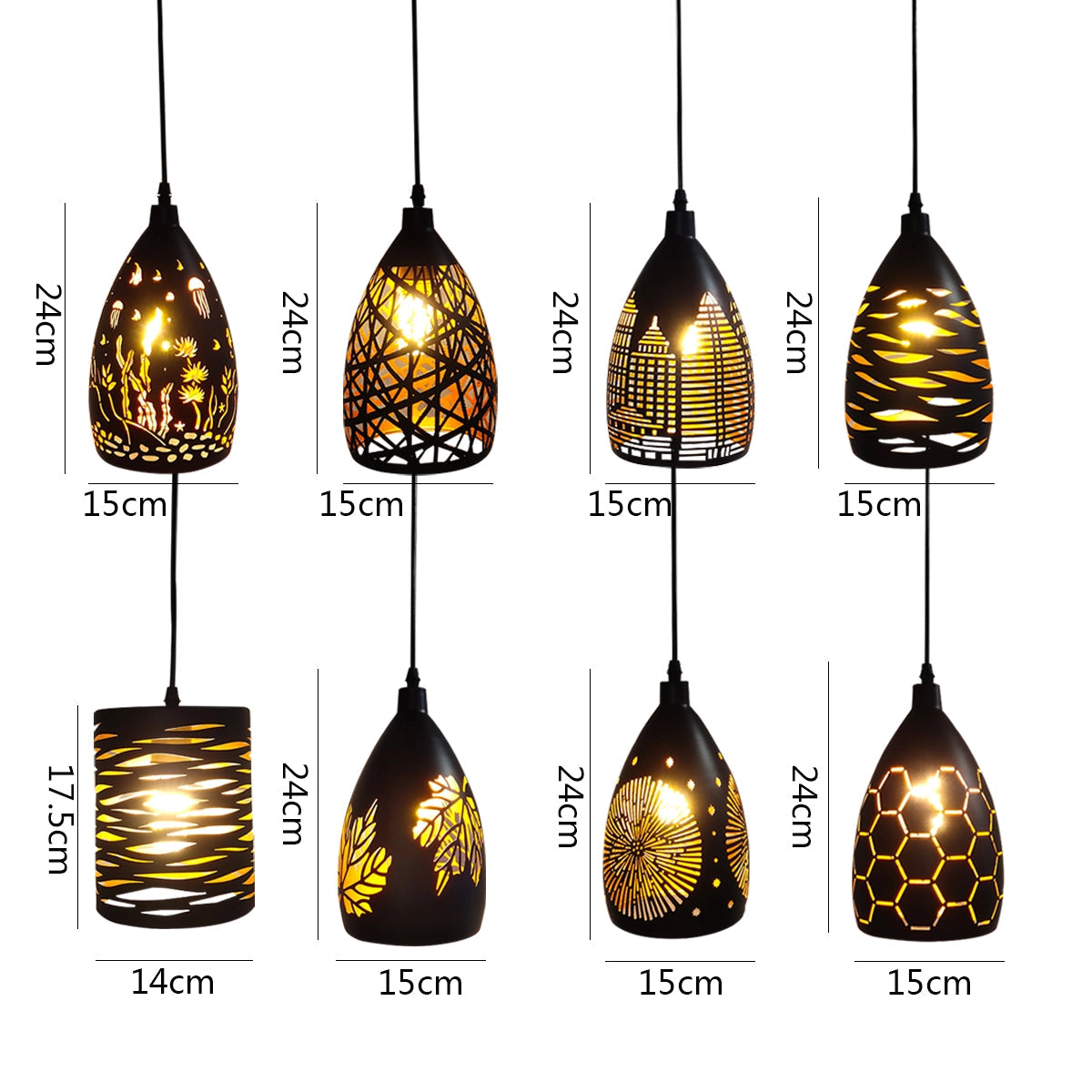 Moderne Zwarte Hanglamp met Verstelbare Hoogte voor Eettafel en Woonkamer Verlichting 6